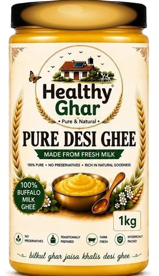 Healthy Ghar Pure Desi Ghee jar