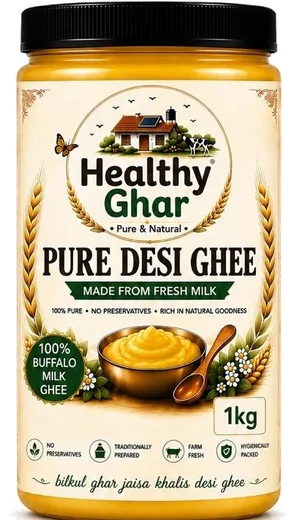 Healthy Ghar Pure Desi Ghee 1kg jar